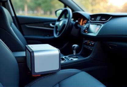 Car interior with advanced odor removal equipment
